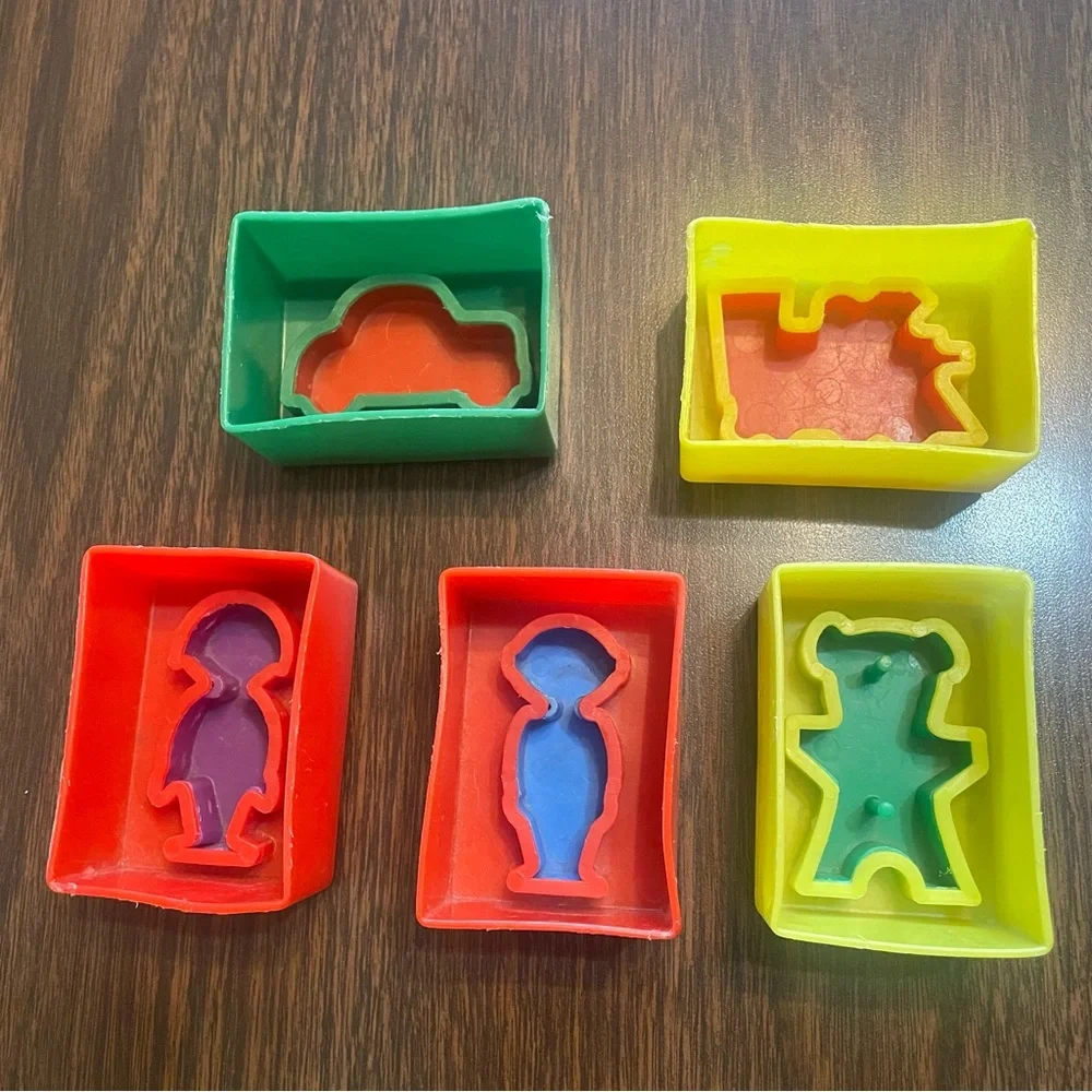 Vintage MCM 1970s Kohner Toddler Baby Learning Puzzle Blocks